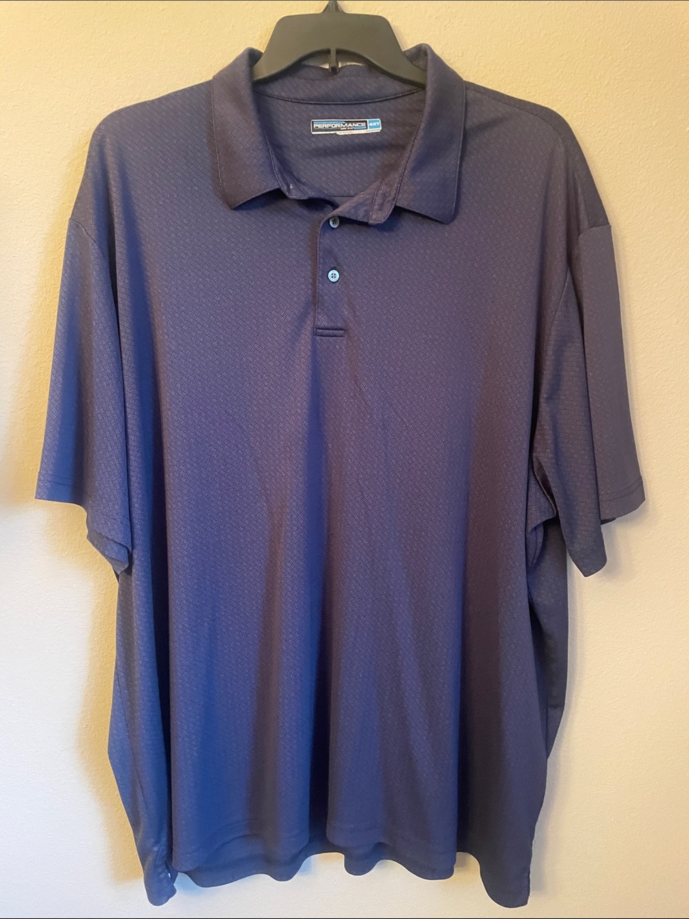 Roundtree & Yorke Men’s Polo Shirt - Navy print 4XT